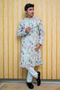 Printed Lucknowi Kurta (10045)