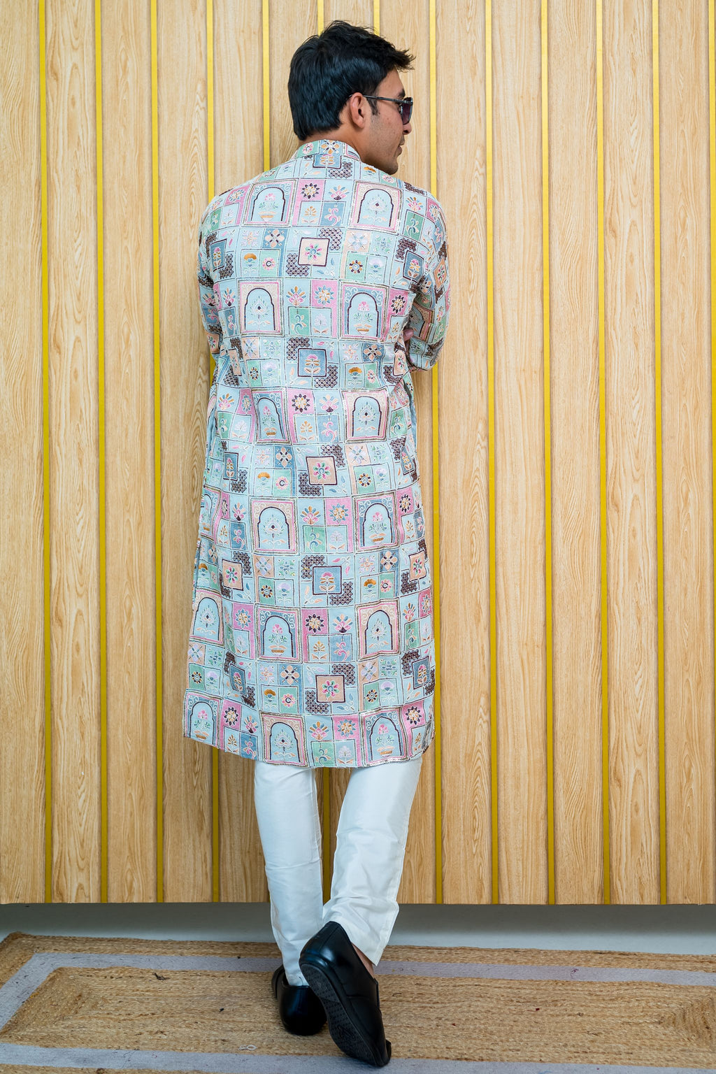 Printed Lucknowi Kurta (10045)