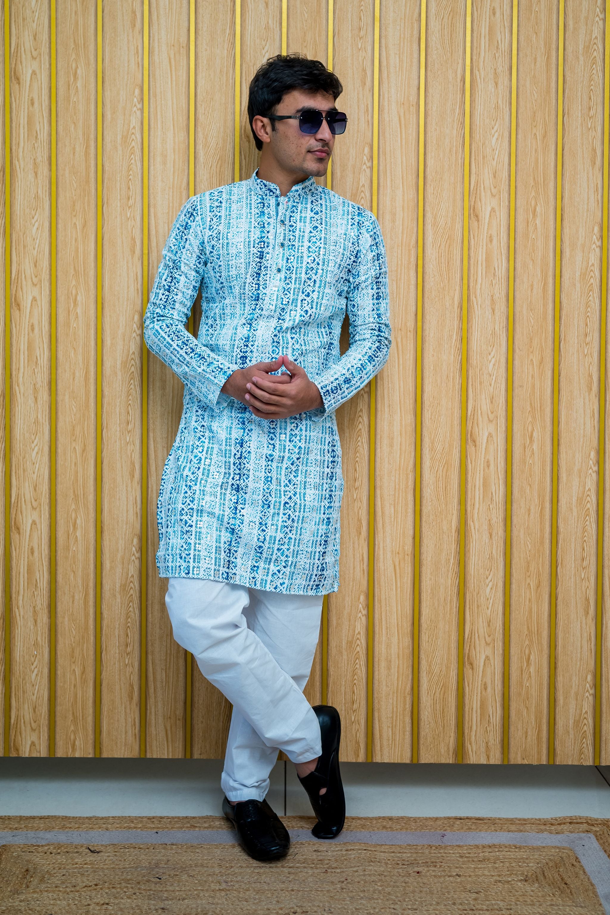 Mirrored Lucknowi Kurta (4385/4405)