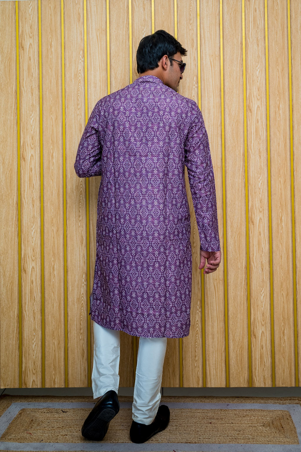 Men's Bandhani print Cotton Kurta(6534)