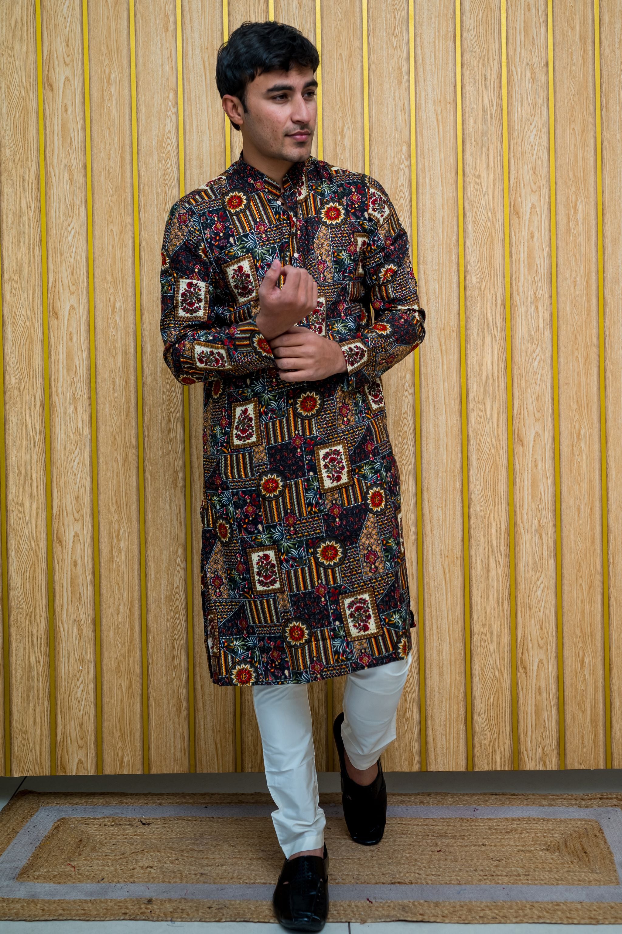 Royal Heritage Kurta  A Blend of Elegance and Tradition (Rayon)