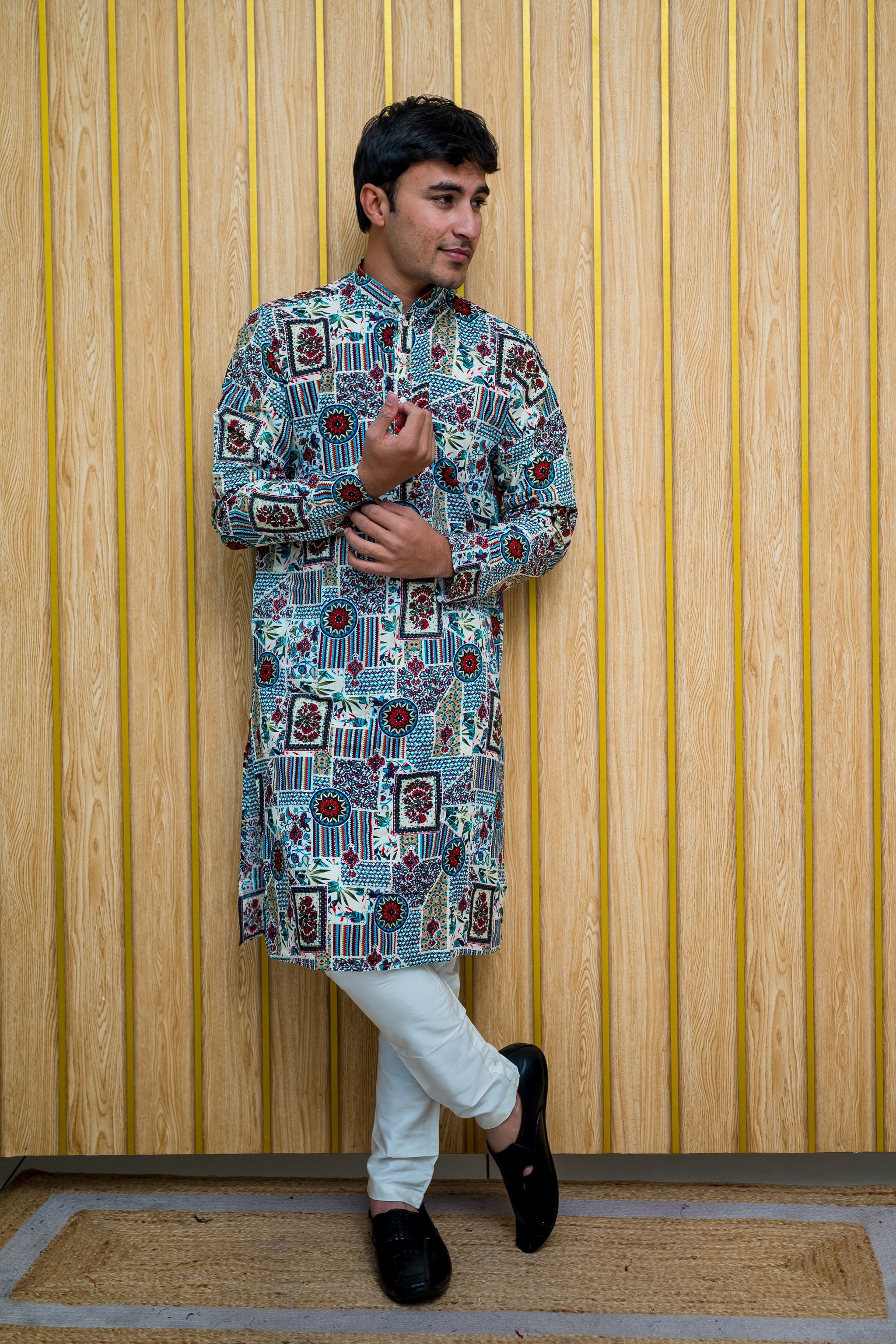Royal Heritage Kurta  A Blend of Elegance and Tradition (Rayon)