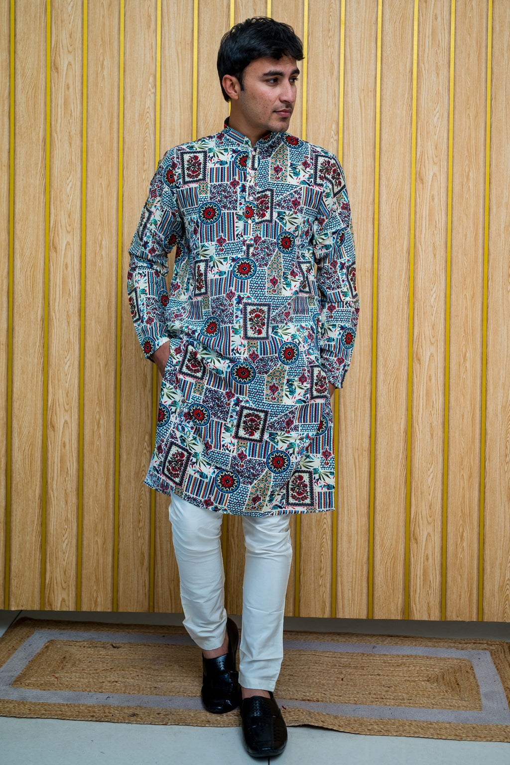 Royal Heritage Kurta  A Blend of Elegance and Tradition (Rayon)