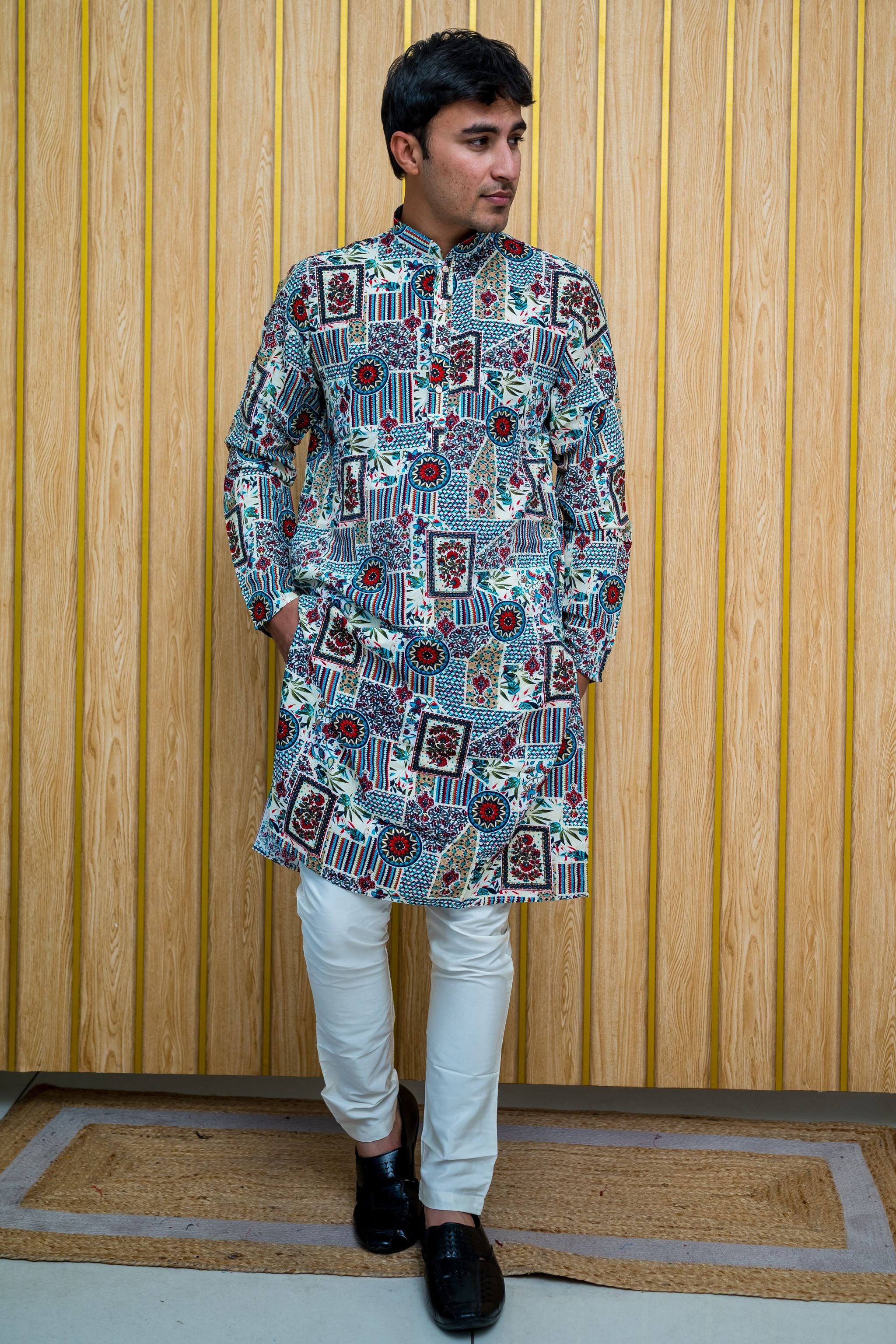 Royal Heritage Kurta  A Blend of Elegance and Tradition (Rayon)