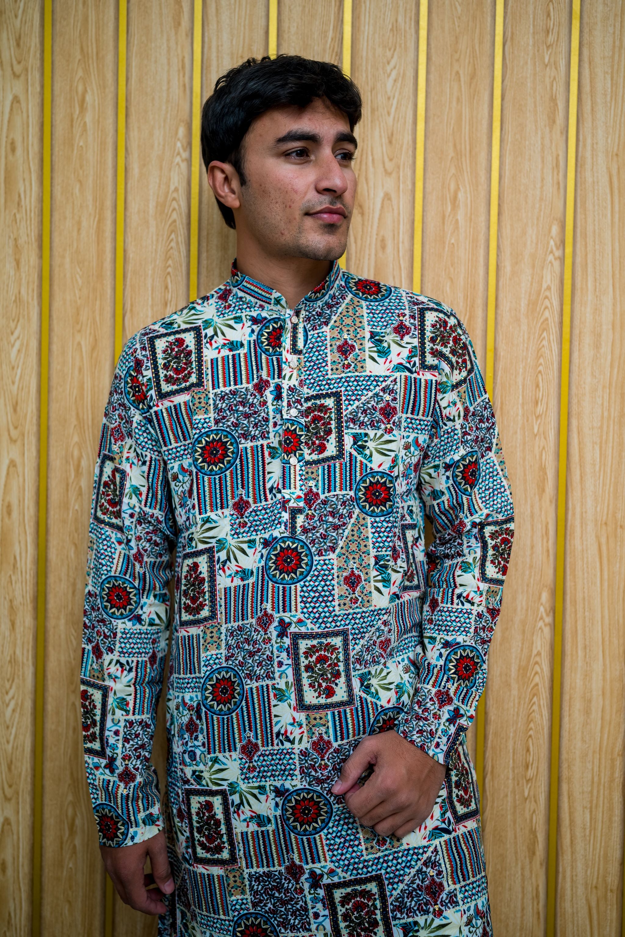 Royal Heritage Kurta  A Blend of Elegance and Tradition (Rayon)