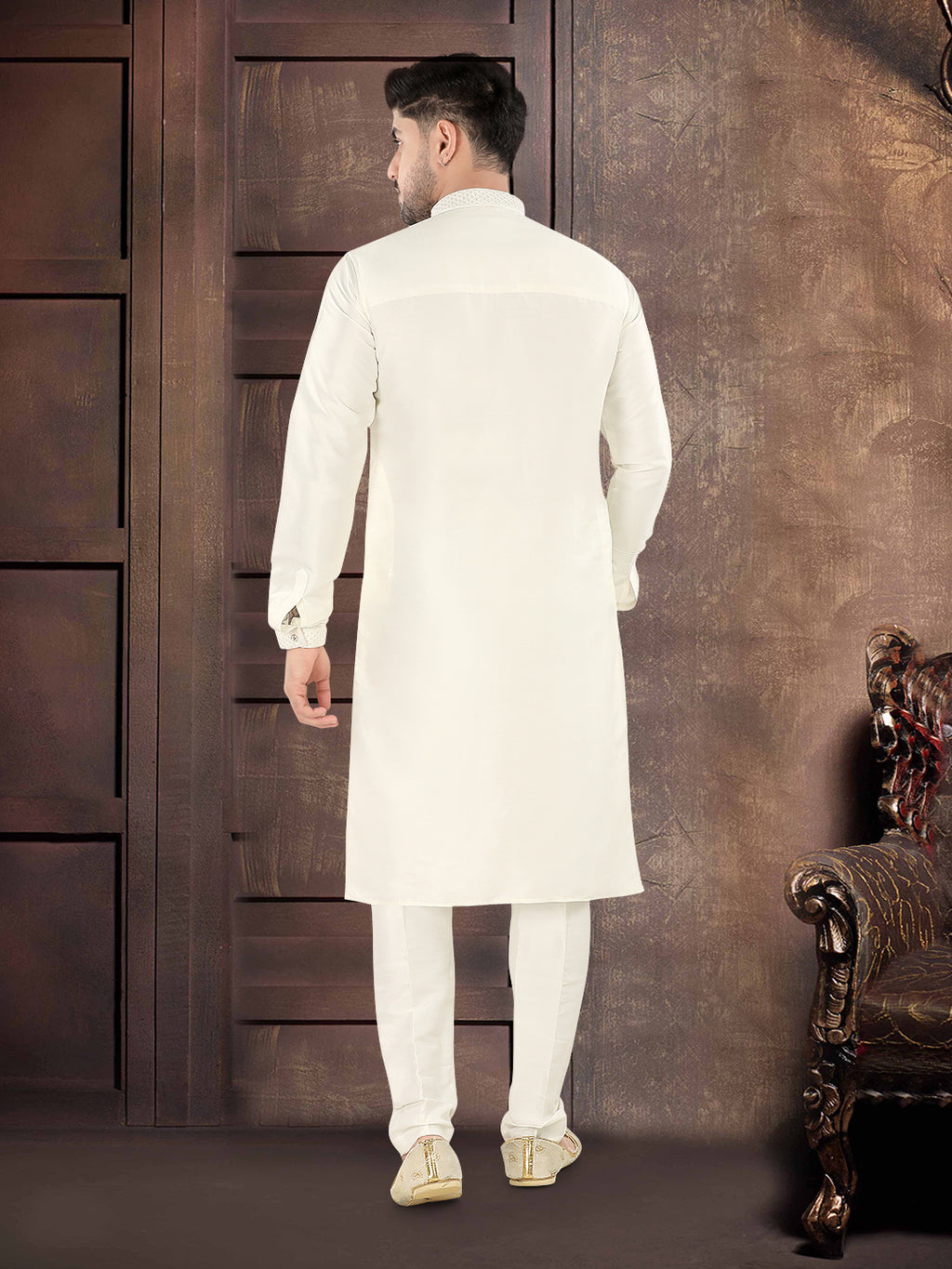 “Ivory Grace Classic Kurta Set” – By Miitsu (K119)