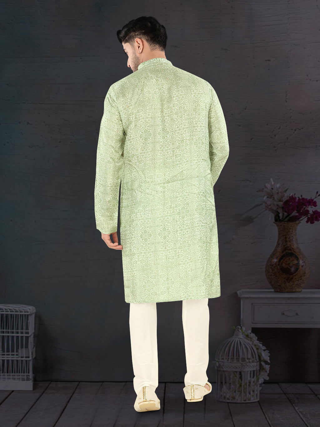 Pista Royale Jacquard Kurta (9032)