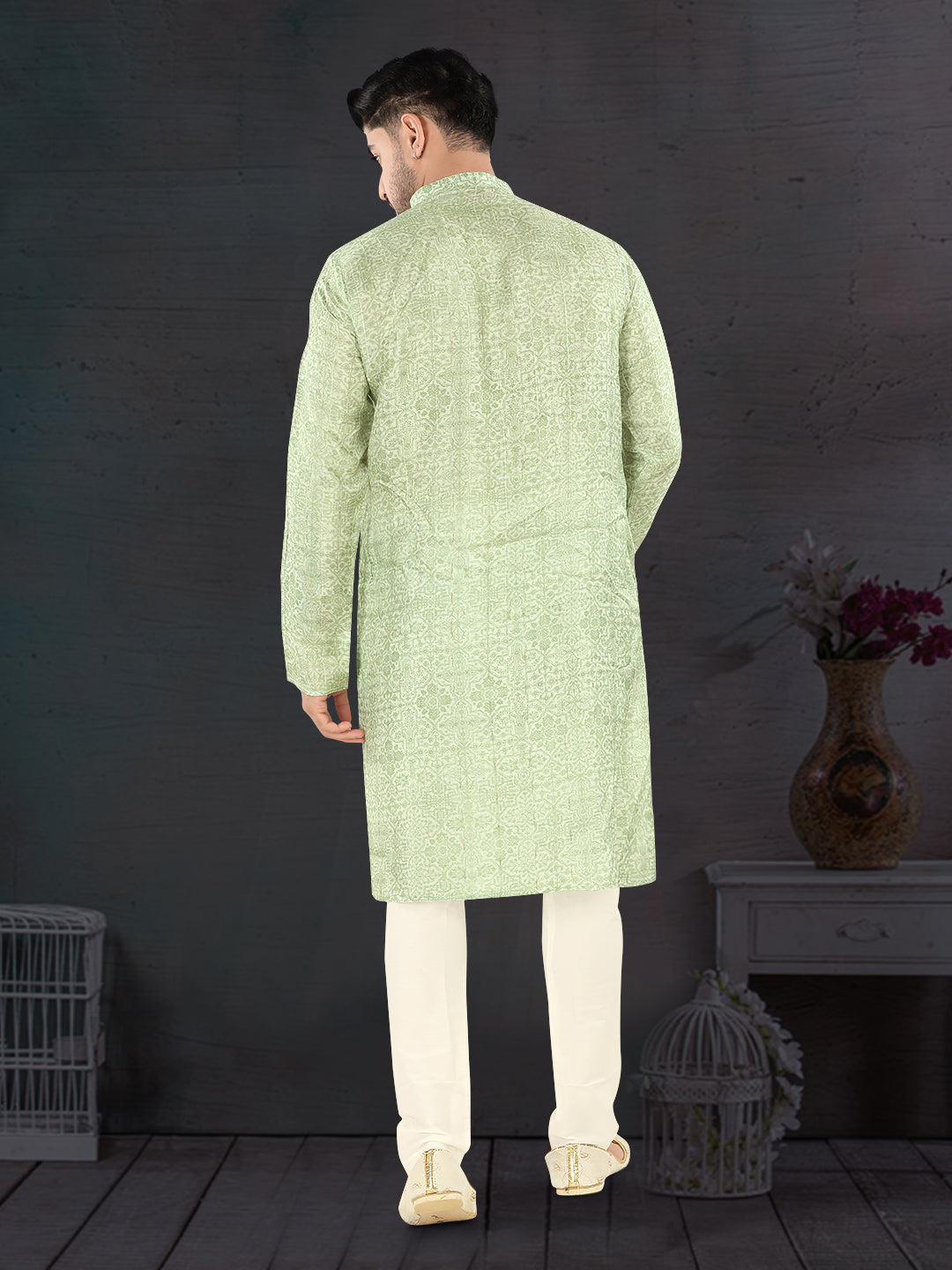Pista Royale Jacquard Kurta (9032)