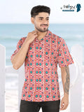 Crimson Coast Ethnic Ajrakh Printed Casual Shirt(1115)