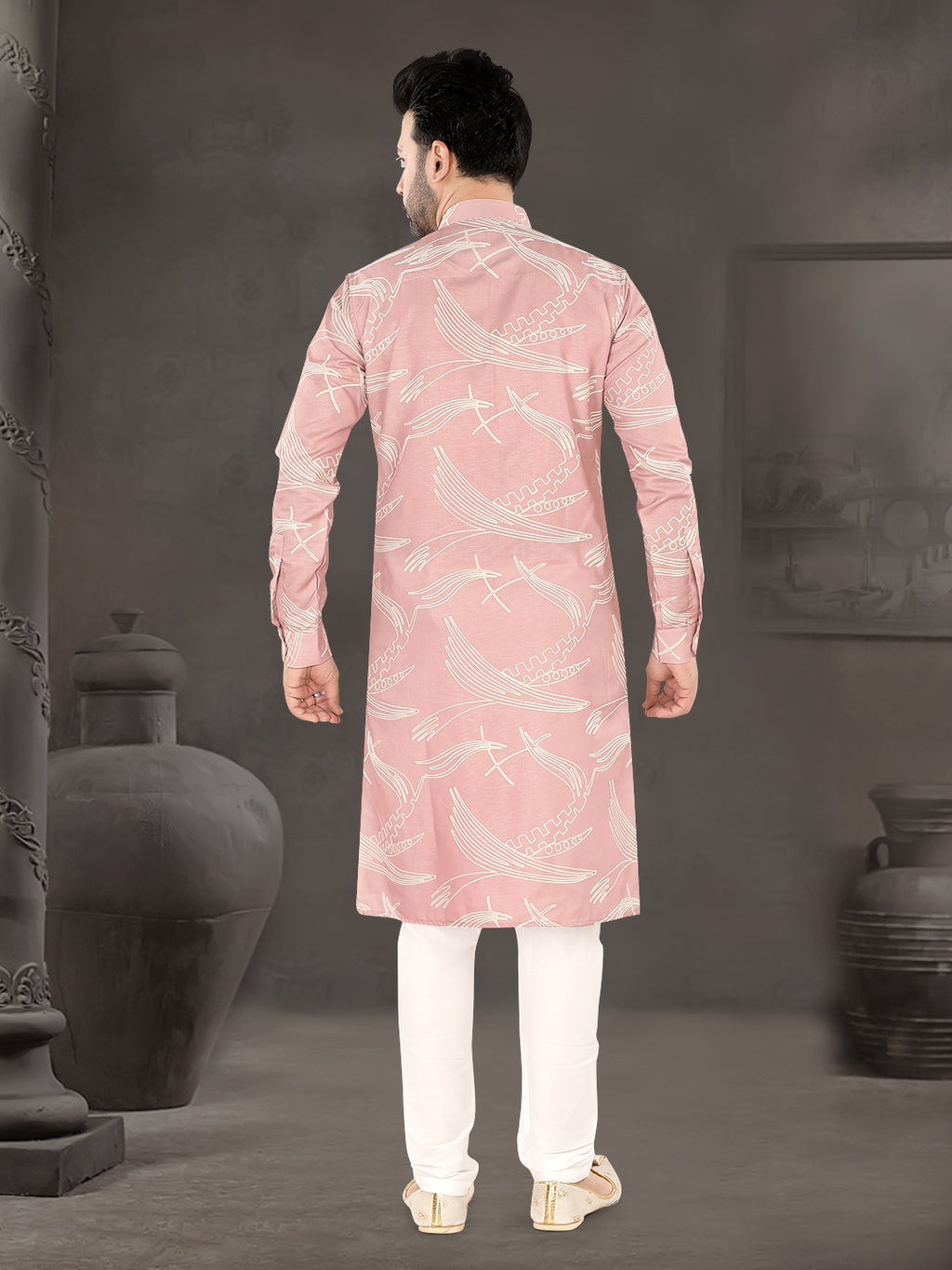 Rose Mist Contemporary Print Kurta (20142)