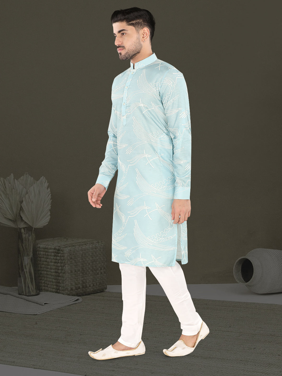 Sky Dew Contemporary Print Kurta (20142)