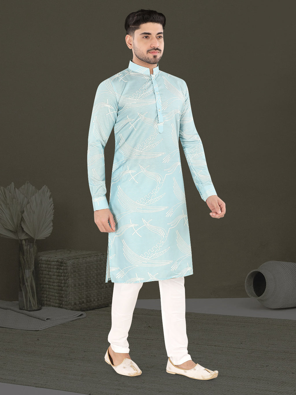 Sky Dew Contemporary Print Kurta (20142)