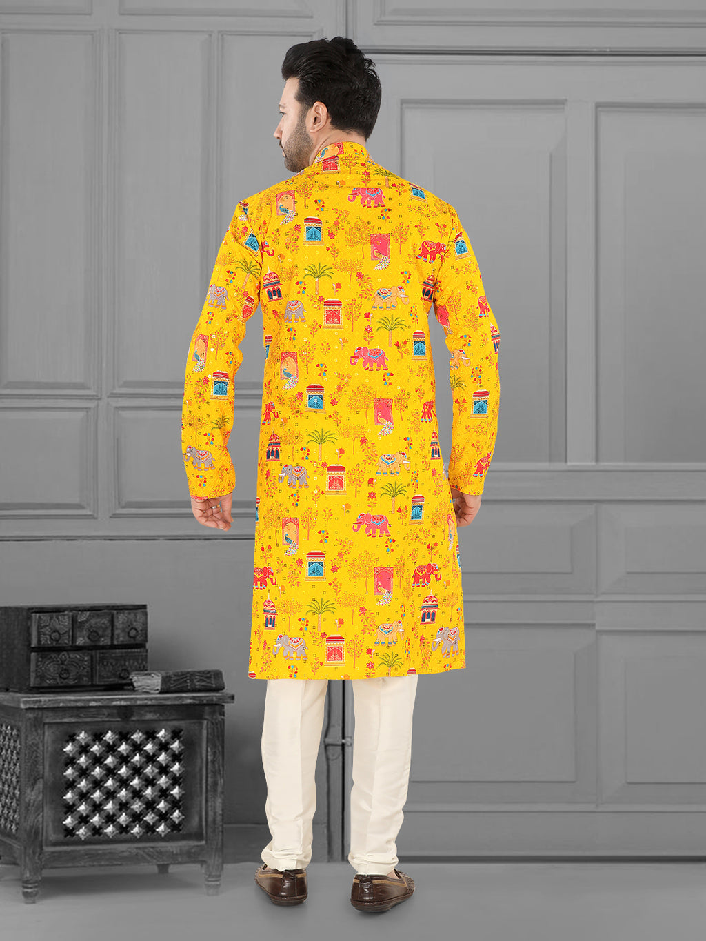 Rajrang Utsav Yellow Kurta" – By Miitsu (267)