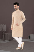 Ivory Sand Kurta – Subtle Embroidered Festive Elegance (1631)