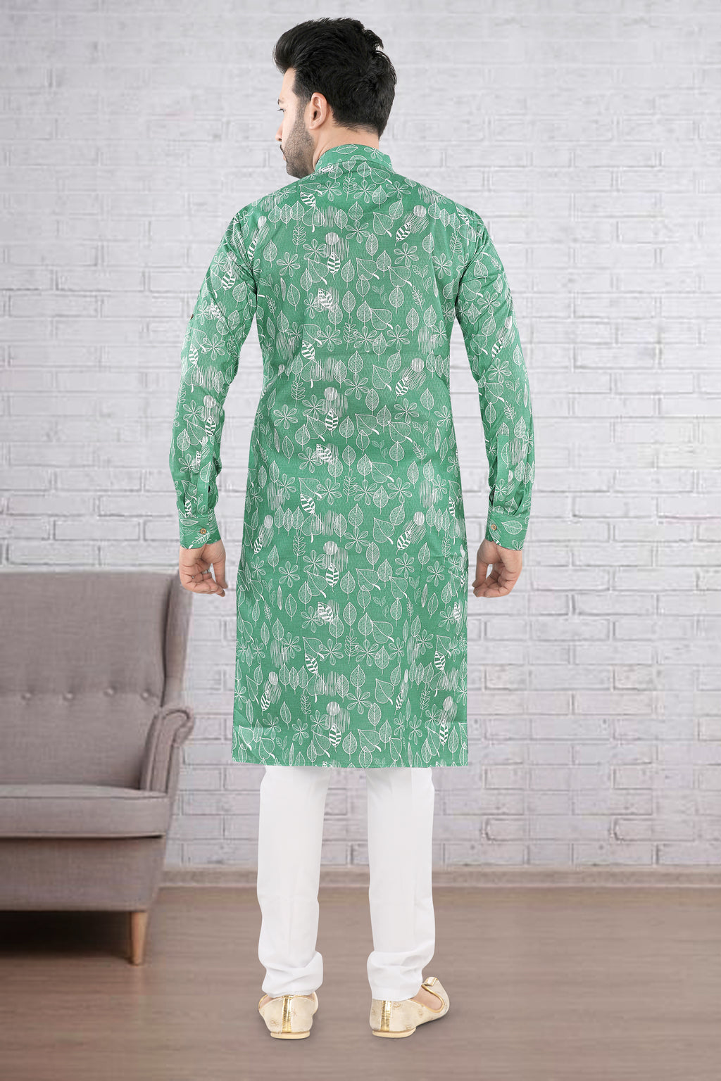 Verdant Vriksha Classic Kurta Set – By Miitsu (6430)