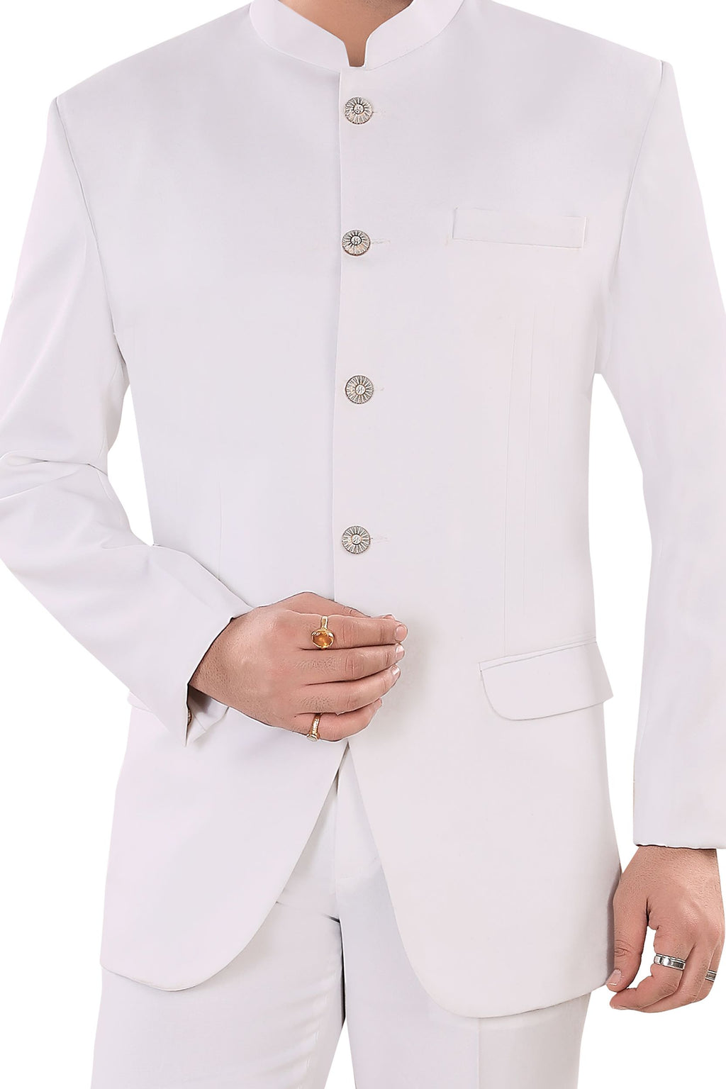Men's Classic White Jodhpuri Suit (Matty2)