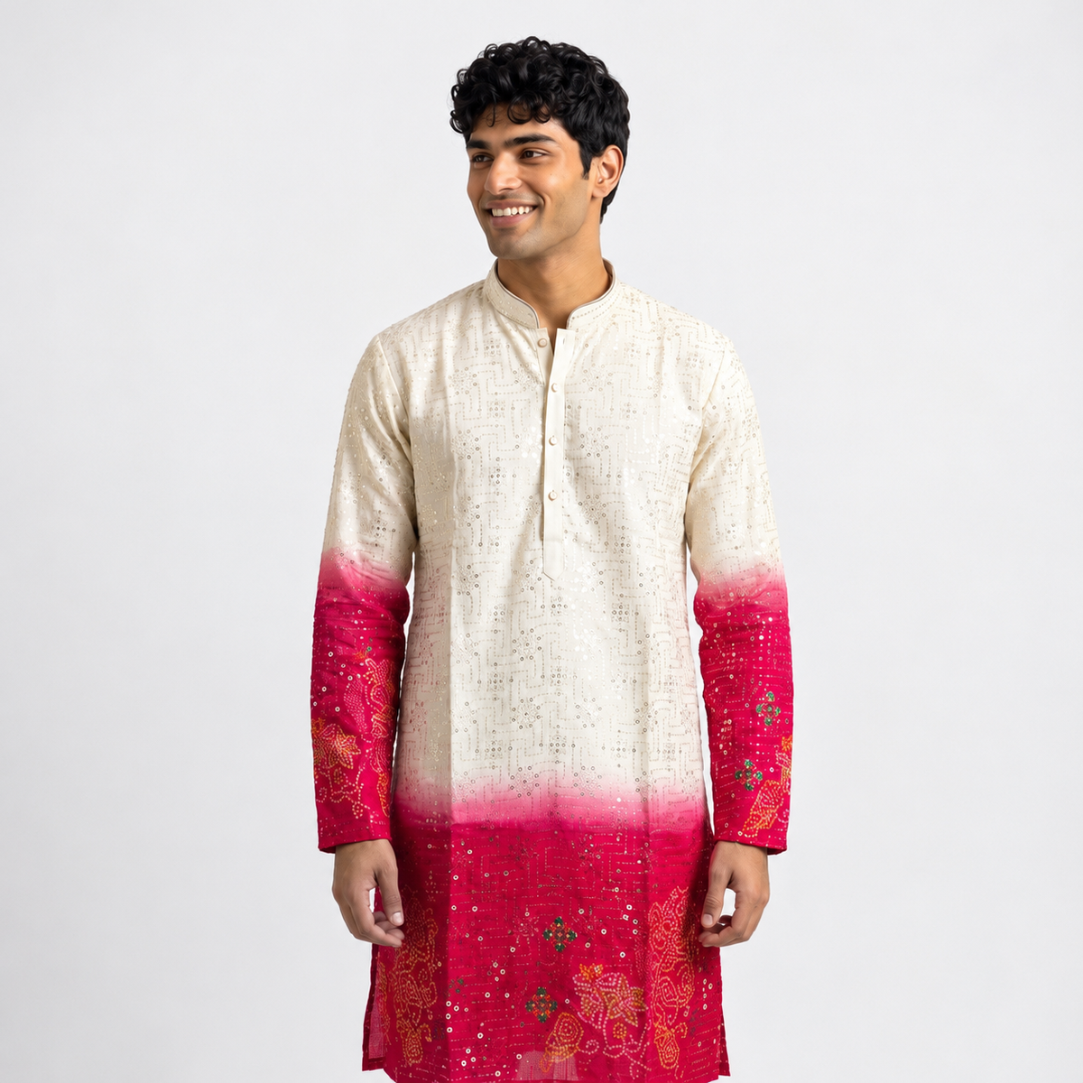 Shaded Ombre Designer Kurta for Men(10355)