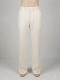 The Ivory Pleated Elastic-Waist Trousers(BAGGI)