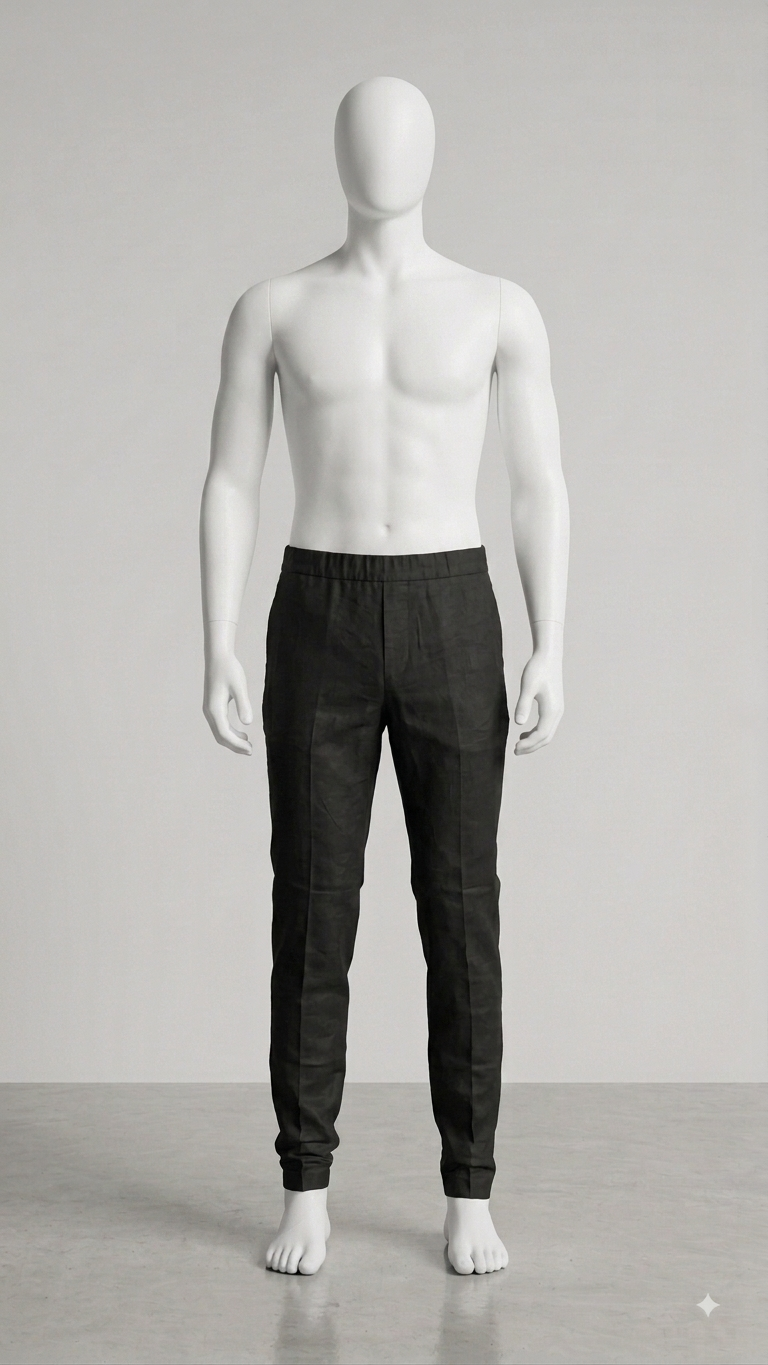 Men's Slim-Fit Pleated Trousers(0565)