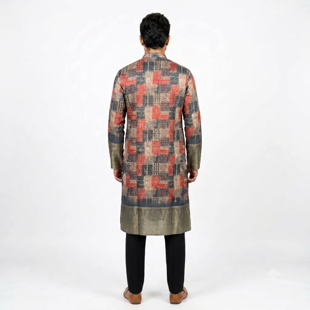 Peacock Blue Ethnic Kurta(50054)