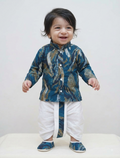 Little Prince Printed Kurta & Dhoti Set(7194)