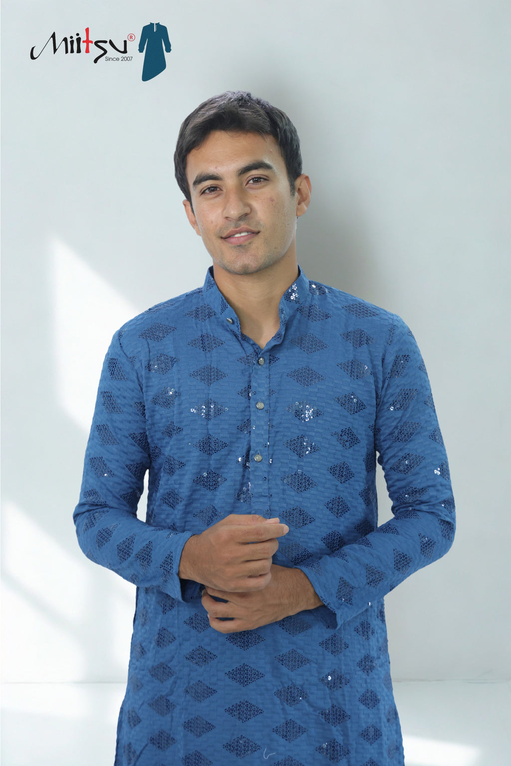 Ethnic Motifs Sequinned Kurta (2727)
