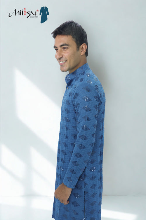 Ethnic Motifs Sequinned Kurta (2727)