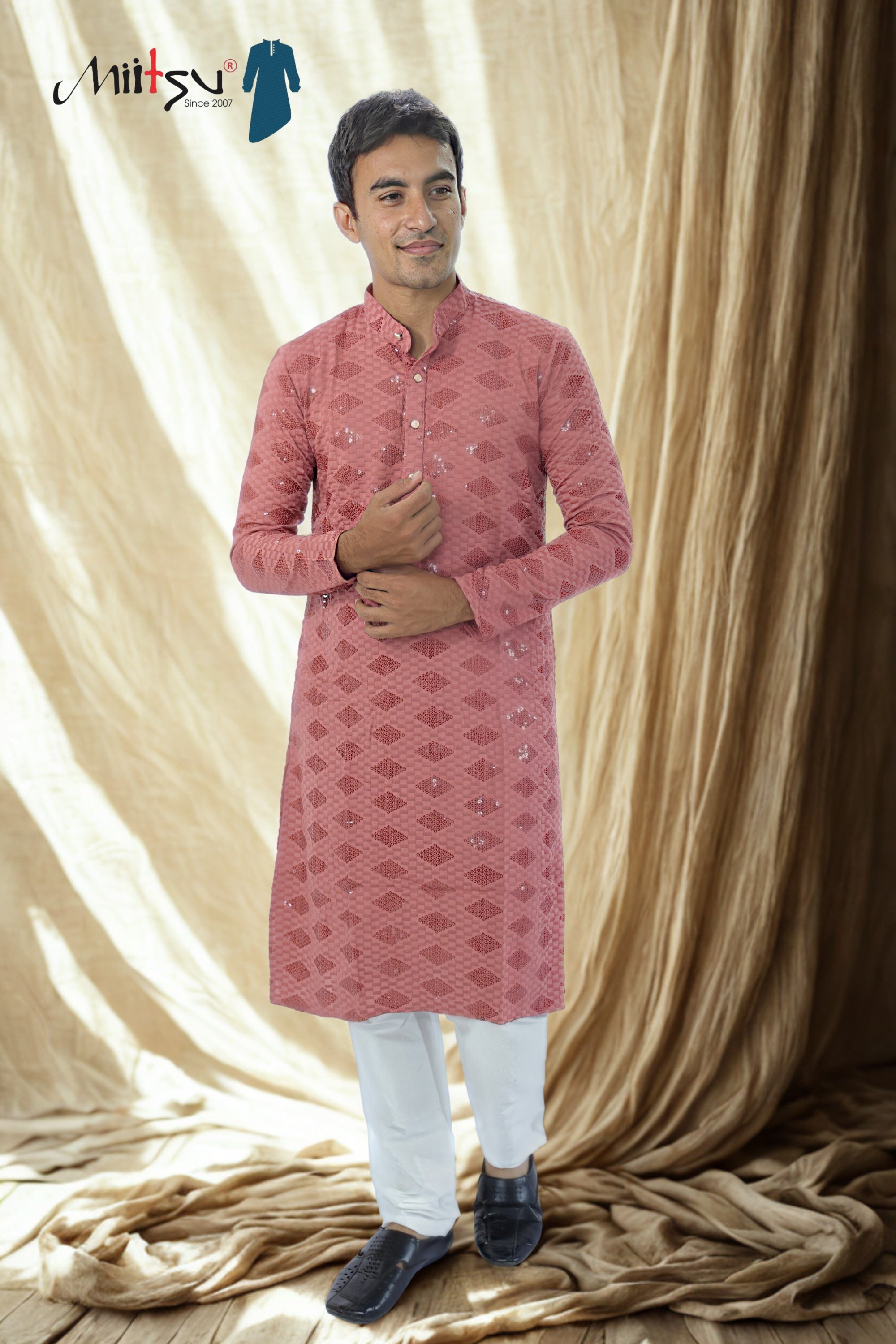 Ethnic Motifs Sequinned Kurta (2727)