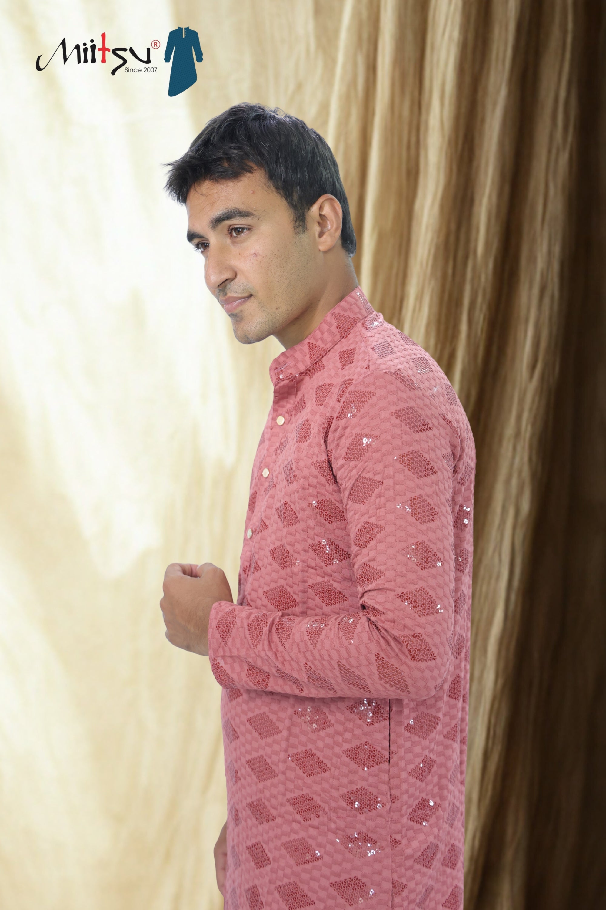 Ethnic Motifs Sequinned Kurta (2727)