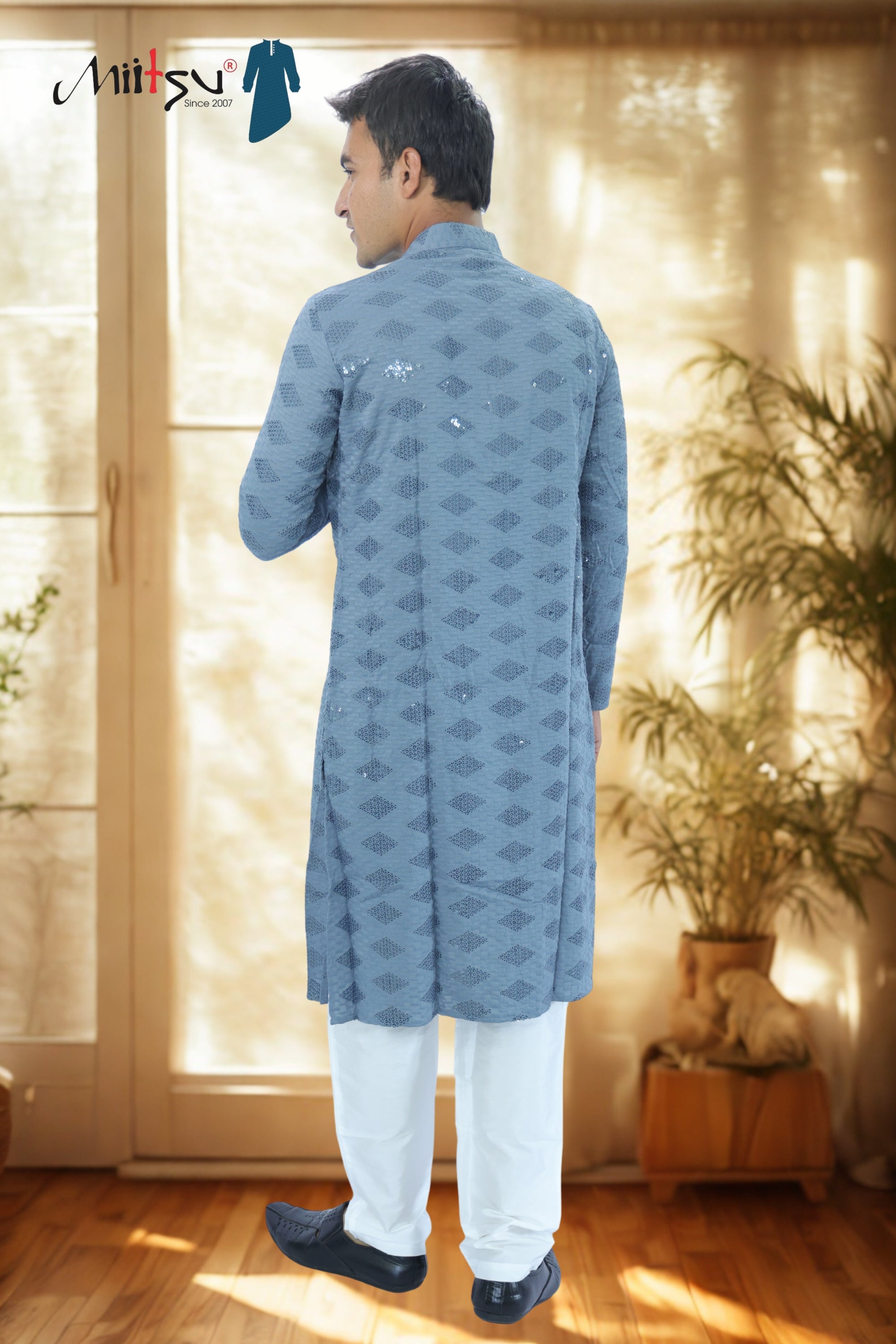 Ethnic Motifs Sequinned Kurta (2727)