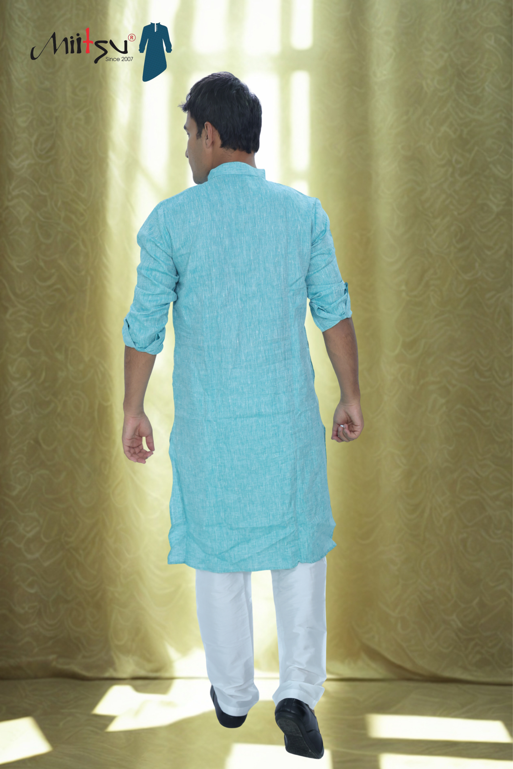 Aqua Calm Lilen Kurta (LL101)