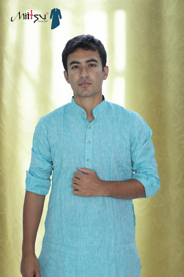 Aqua Calm Lilen Kurta (LL101)
