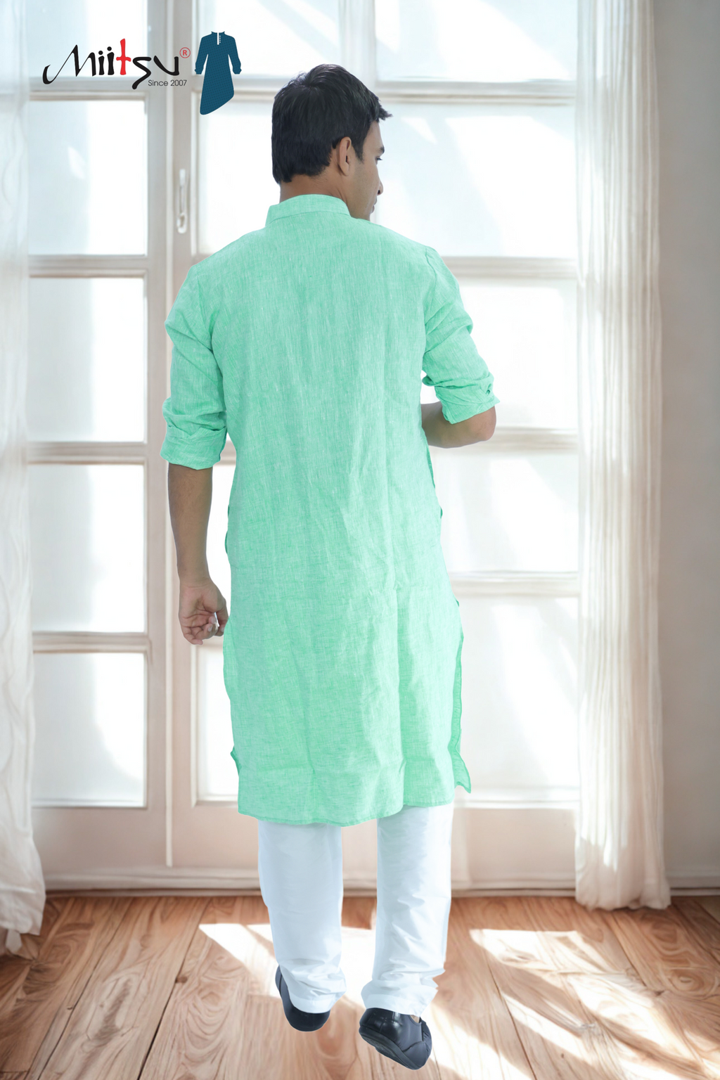 Mint Aura Lilen Kurta (LL01)