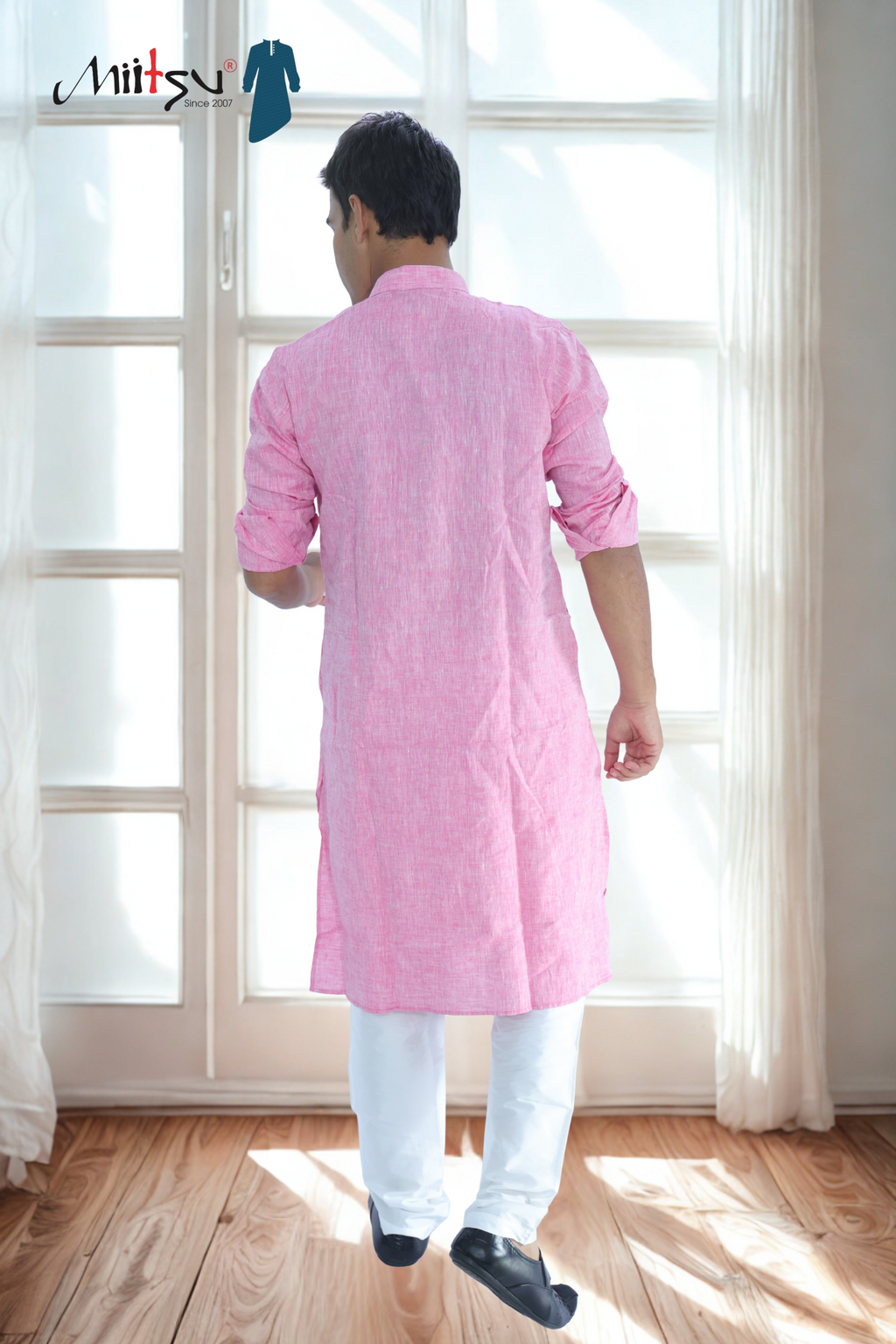 Rose Blush Lilen Kurta (LL01)