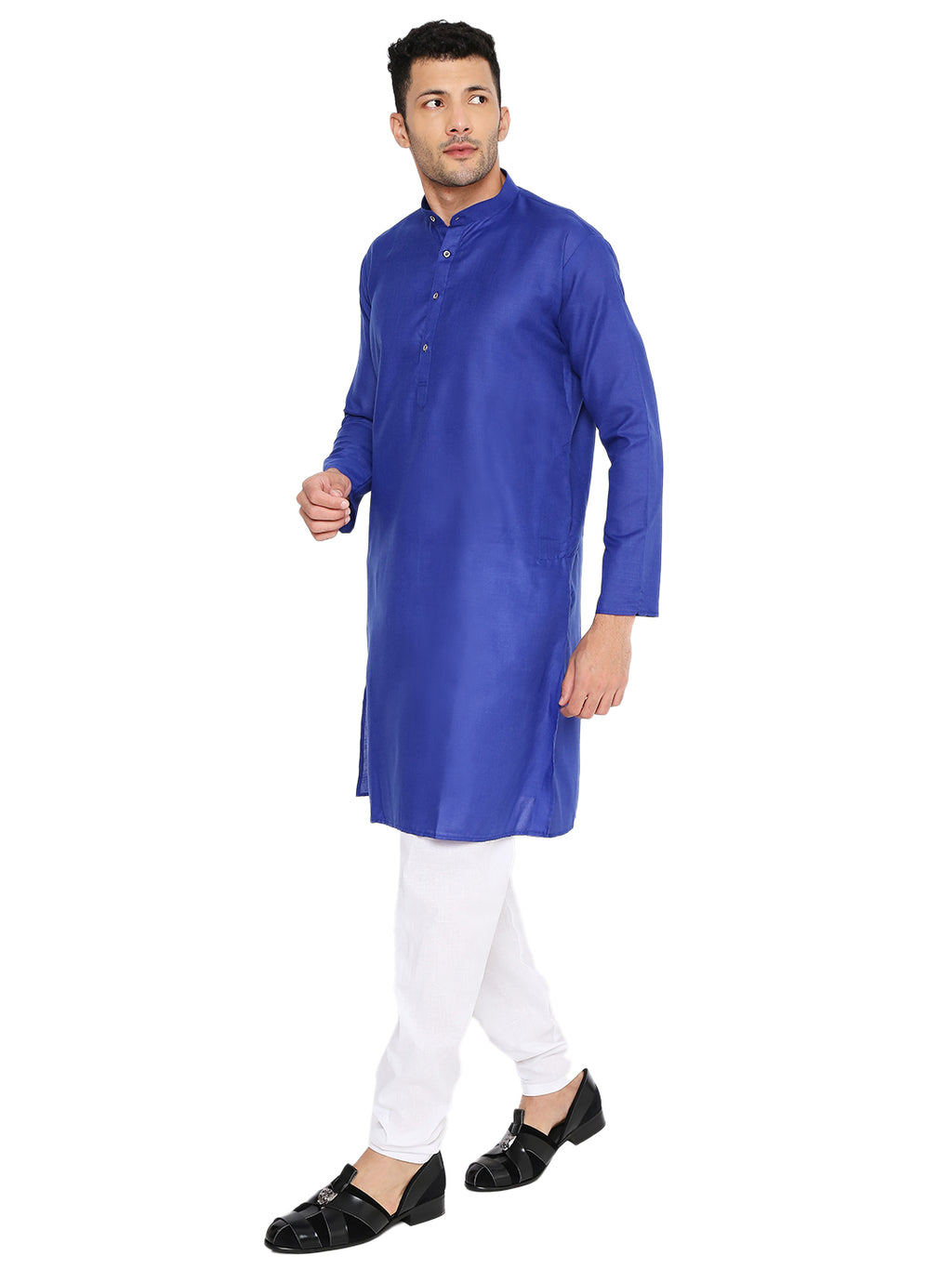 Royal Blue Plian Kurta Set (1133)