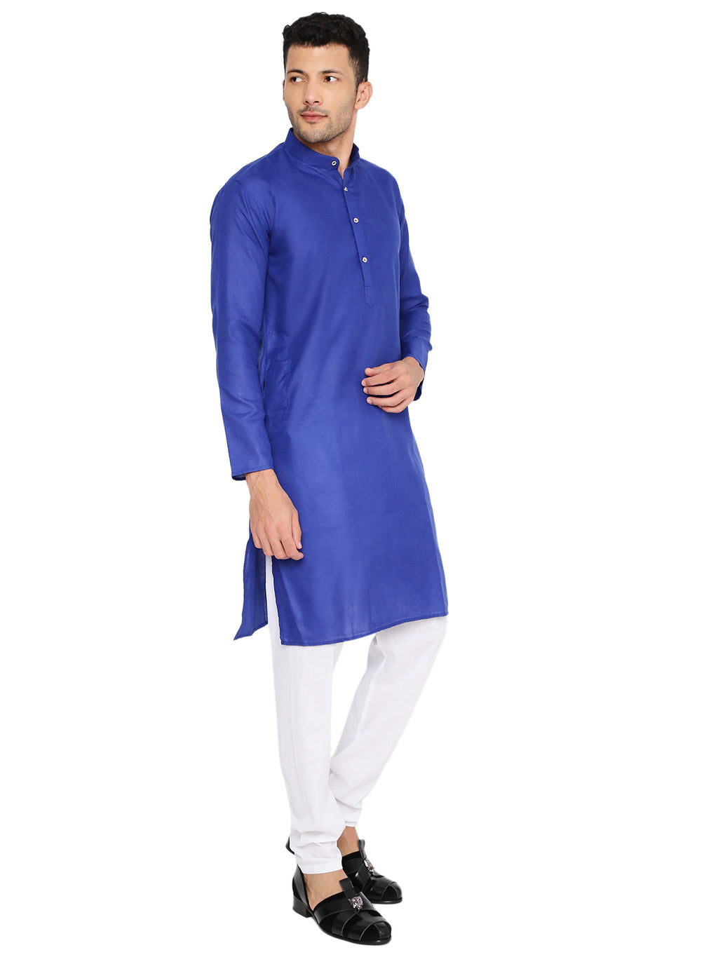 Royal Blue Plian Kurta Set (1133)