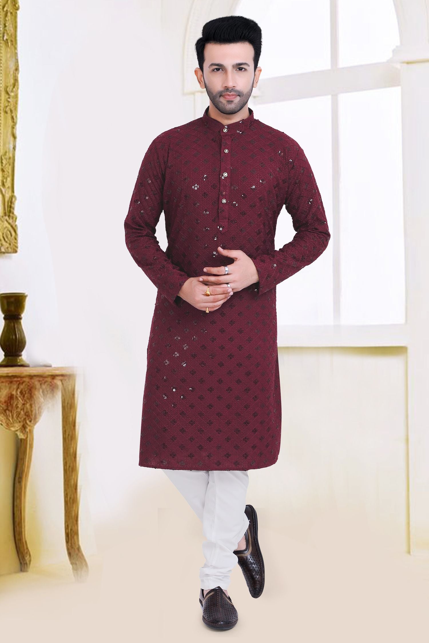 Premium Chikankari Lucknowi Kurta