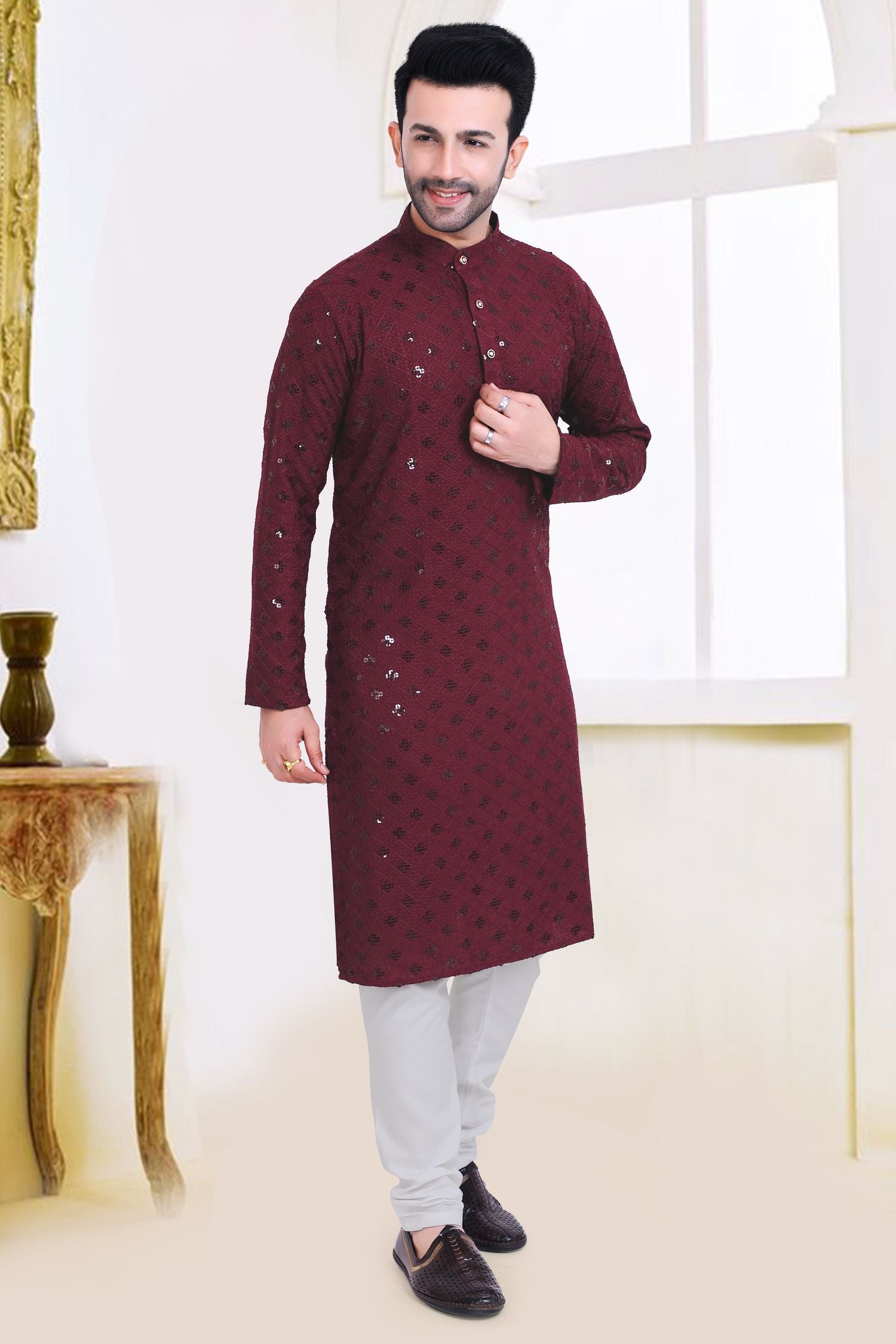 Premium Chikankari Lucknowi Kurta
