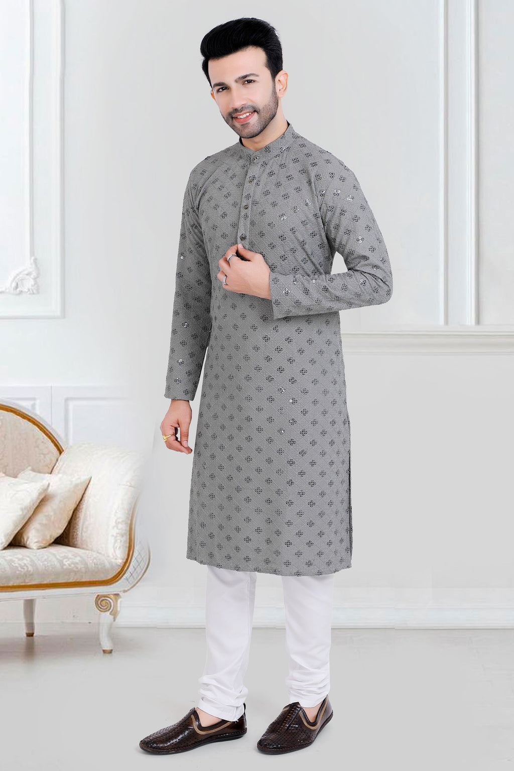 Premium Chikankari Lucknowi Kurta