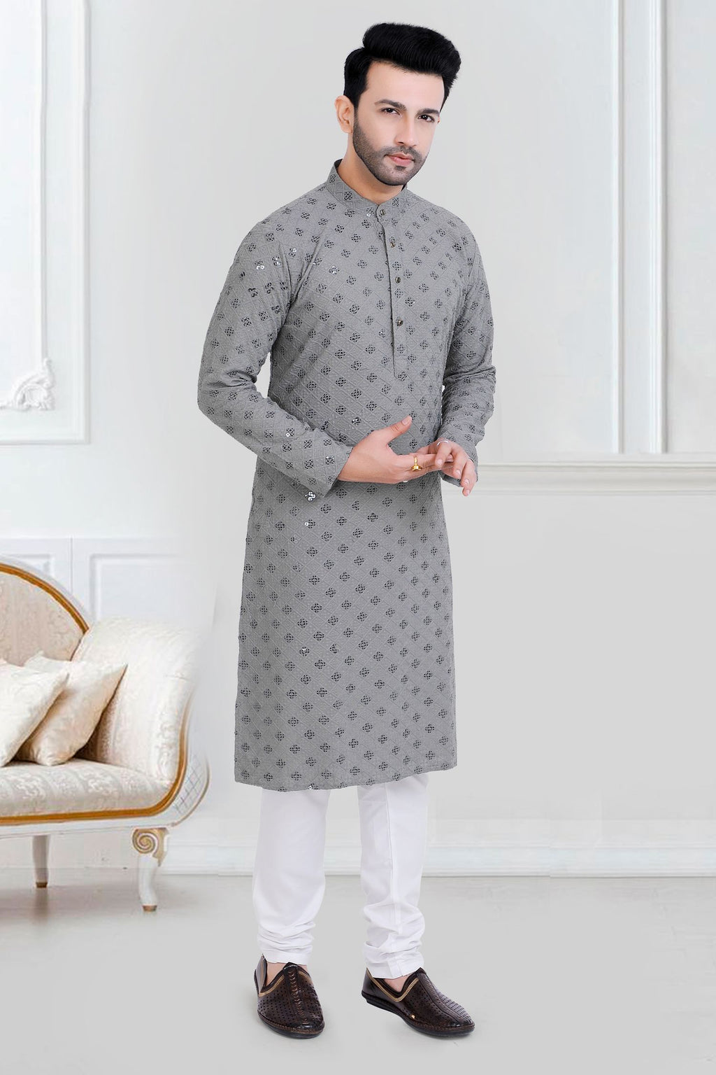 Premium Chikankari Lucknowi Kurta