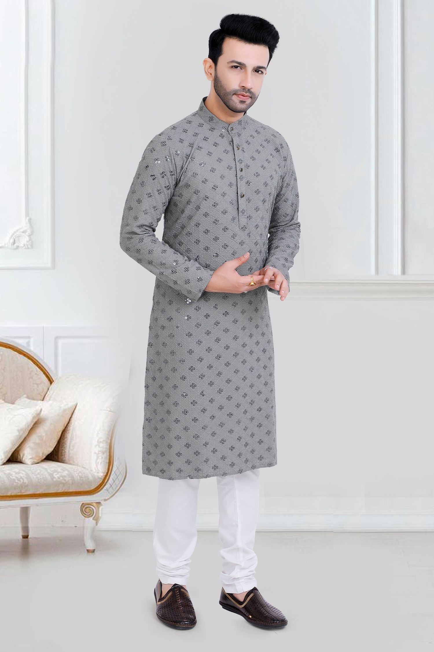 Premium Chikankari Lucknowi Kurta