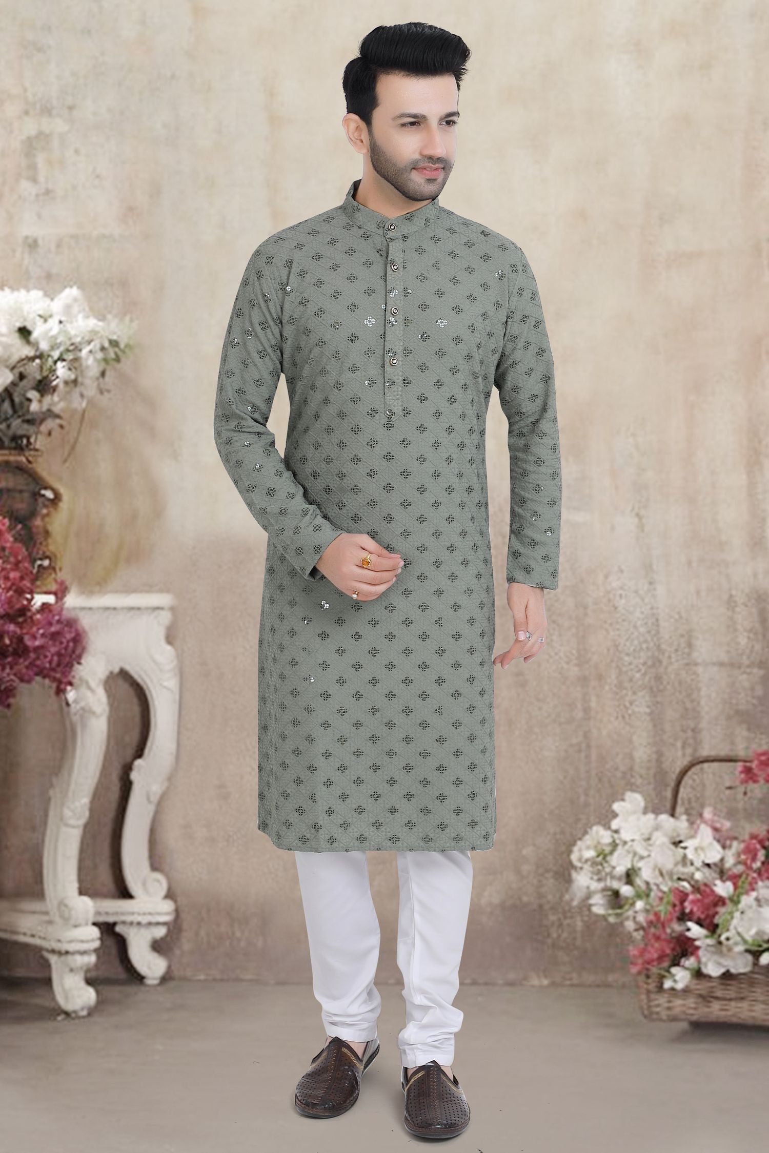 Premium Chikankari Lucknowi Kurta