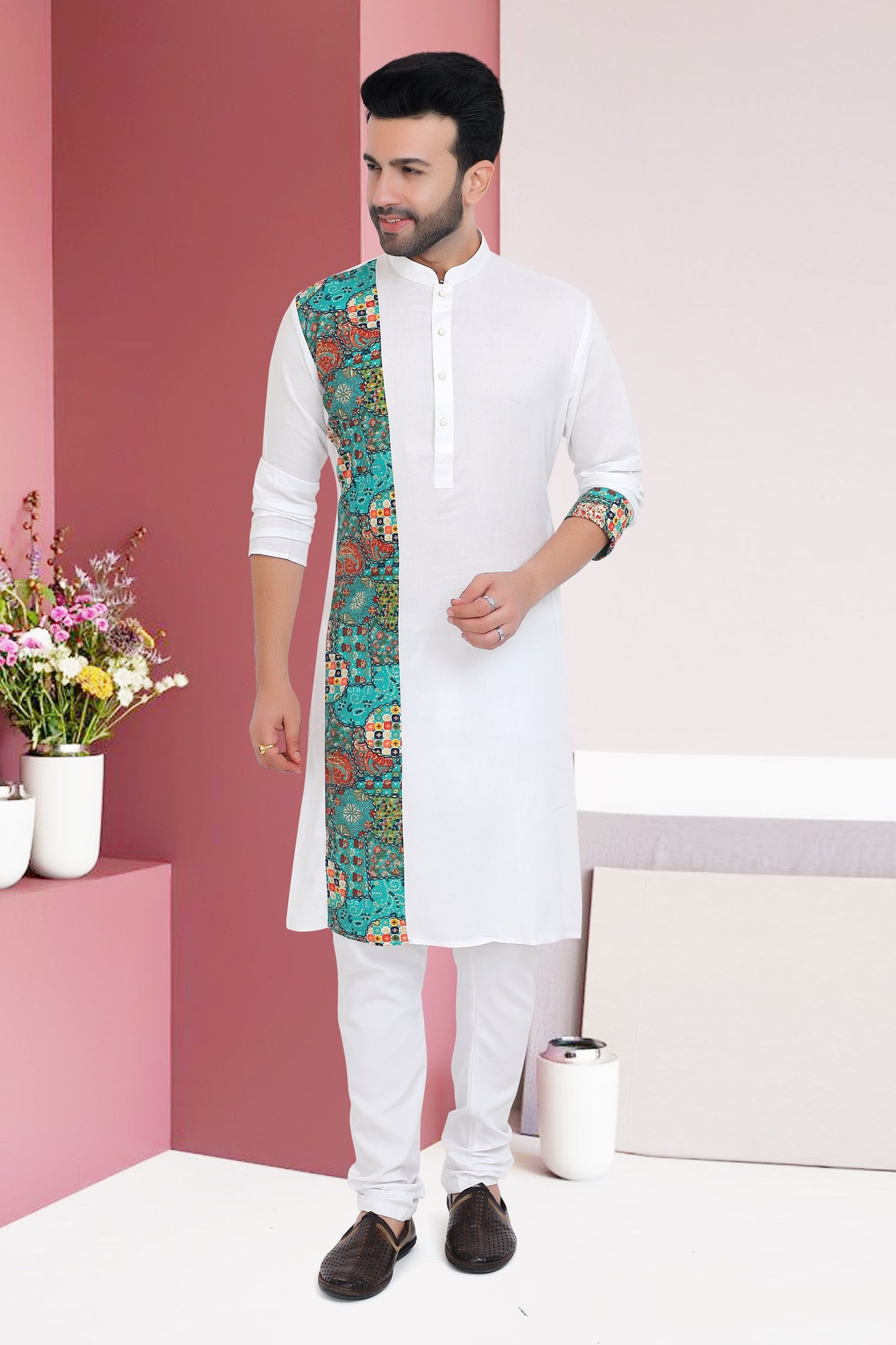 Ajrakh Stylish Kurta For Men(4040)