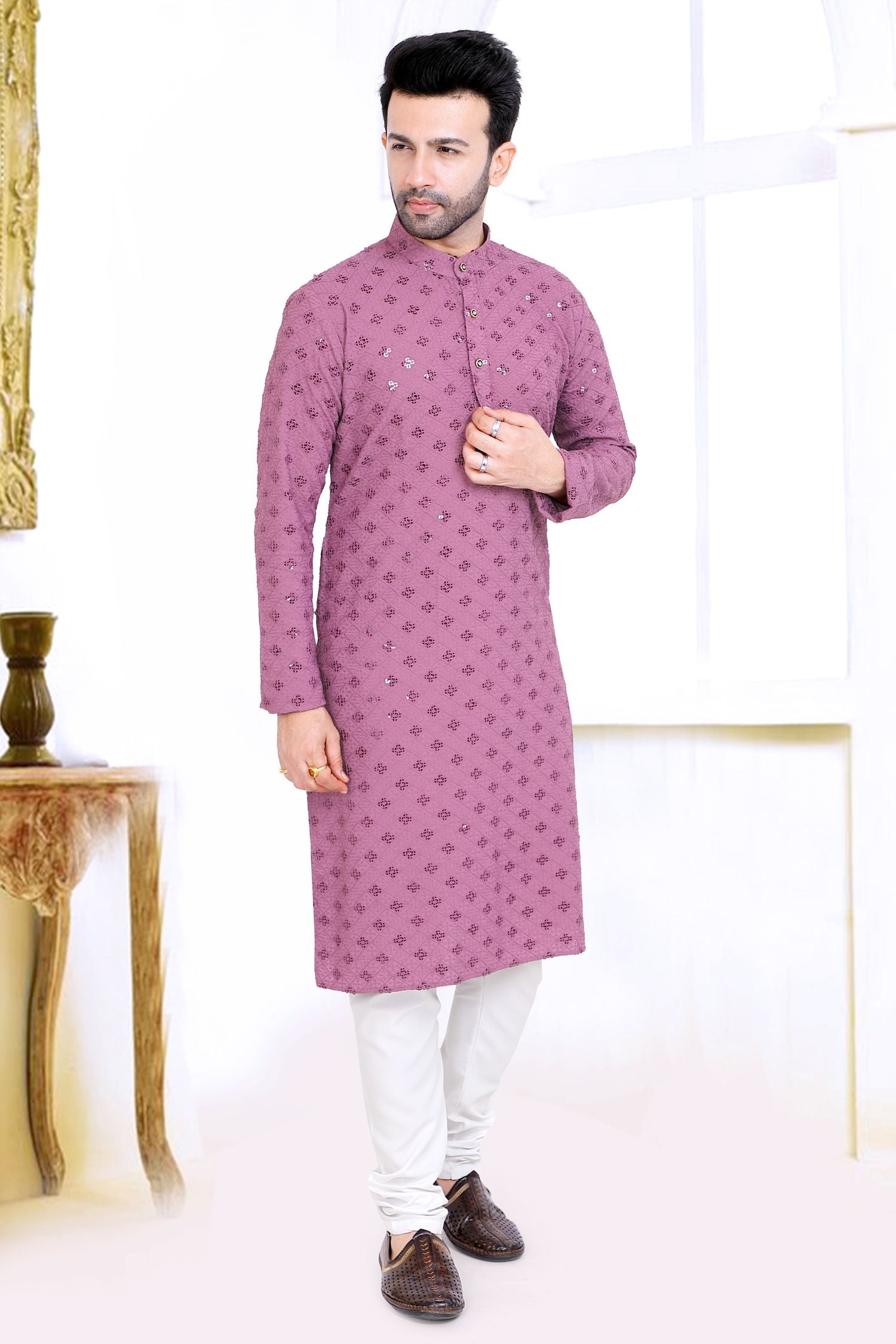 Premium Chikankari Lucknowi Kurta