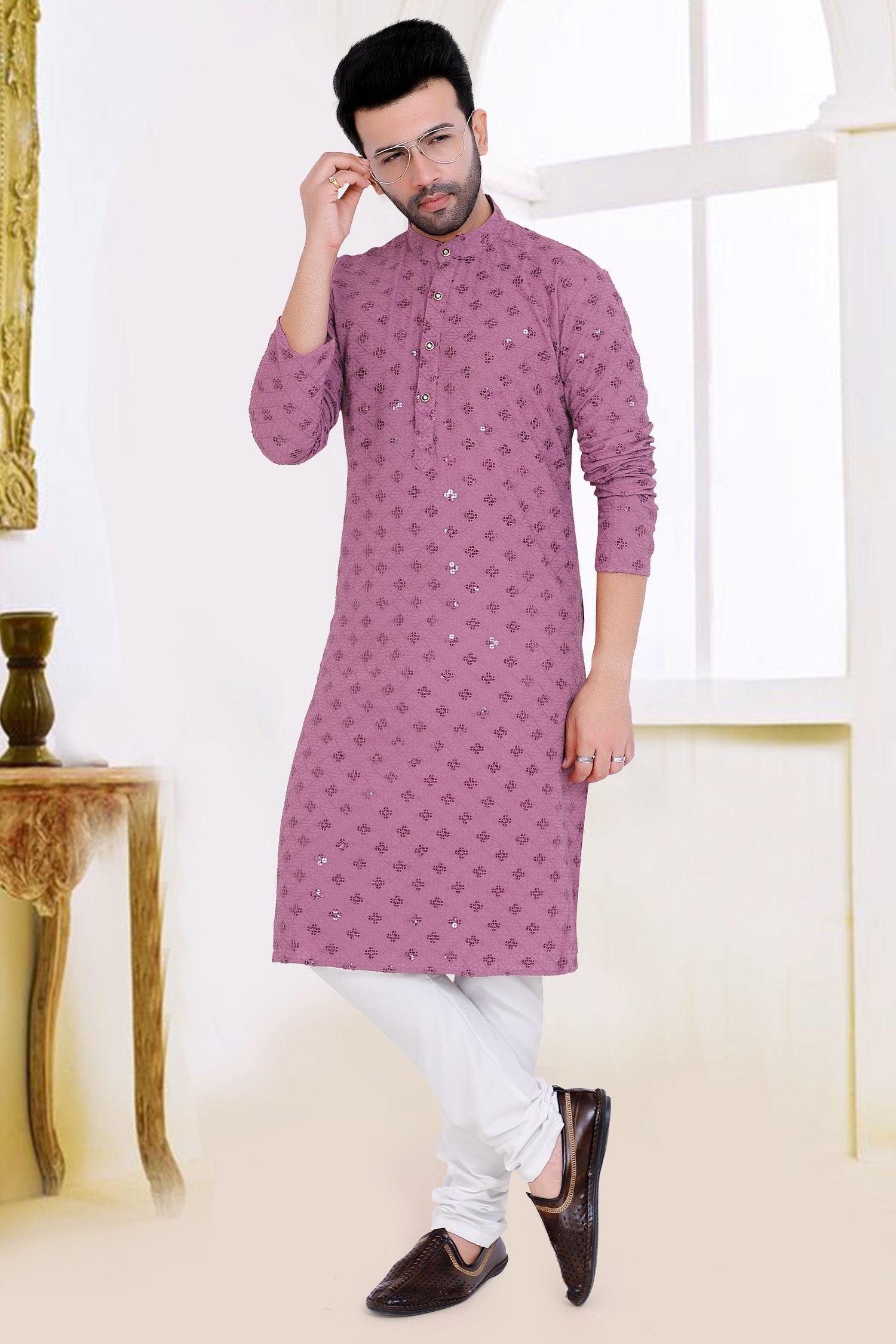Premium Chikankari Lucknowi Kurta