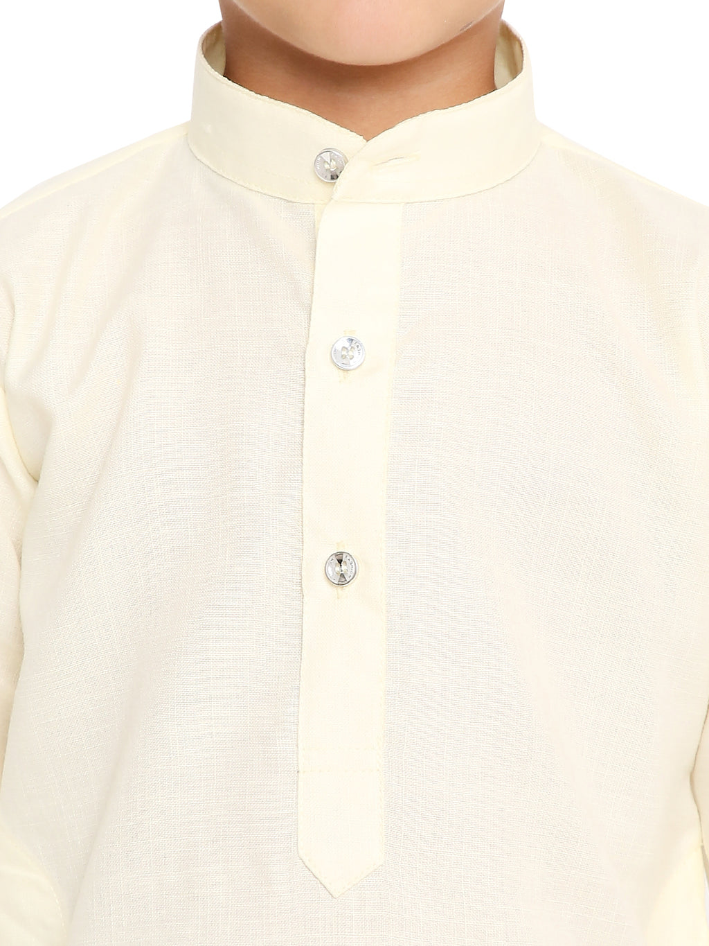 Light Cream Plain Kid's Kurta Set (2105)