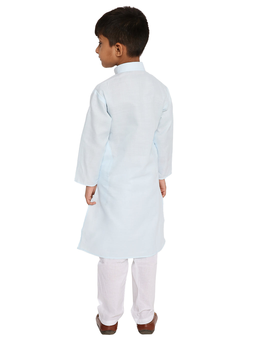 Light Sky Plain Kid's Kurta Set (2106)