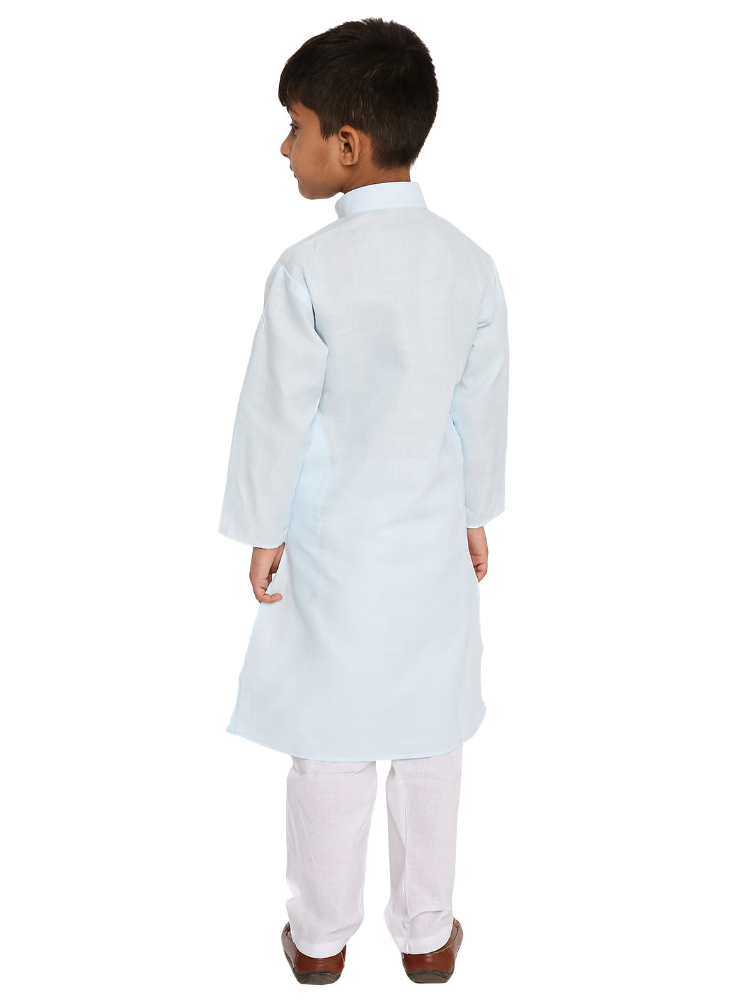 Light Sky Plain Kid's Kurta Set (2106)