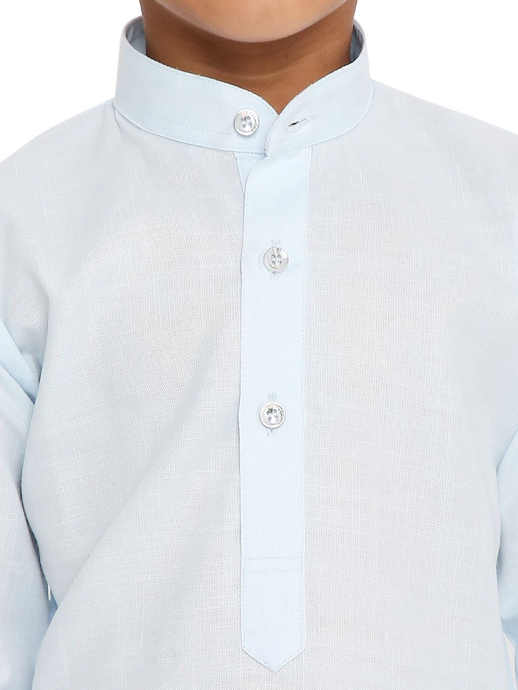Light Sky Plain Kid's Kurta Set (2106)