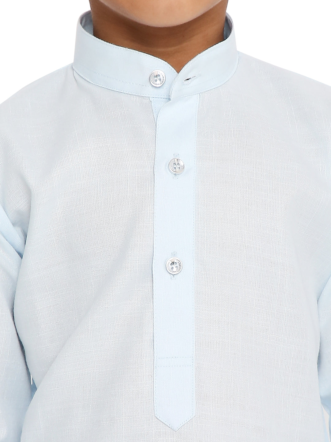 Light Sky Plain Kid's Kurta Set (2106)